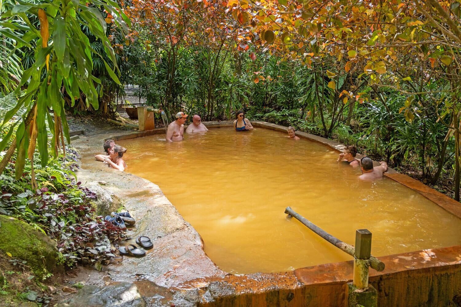 Volcanic hot springs