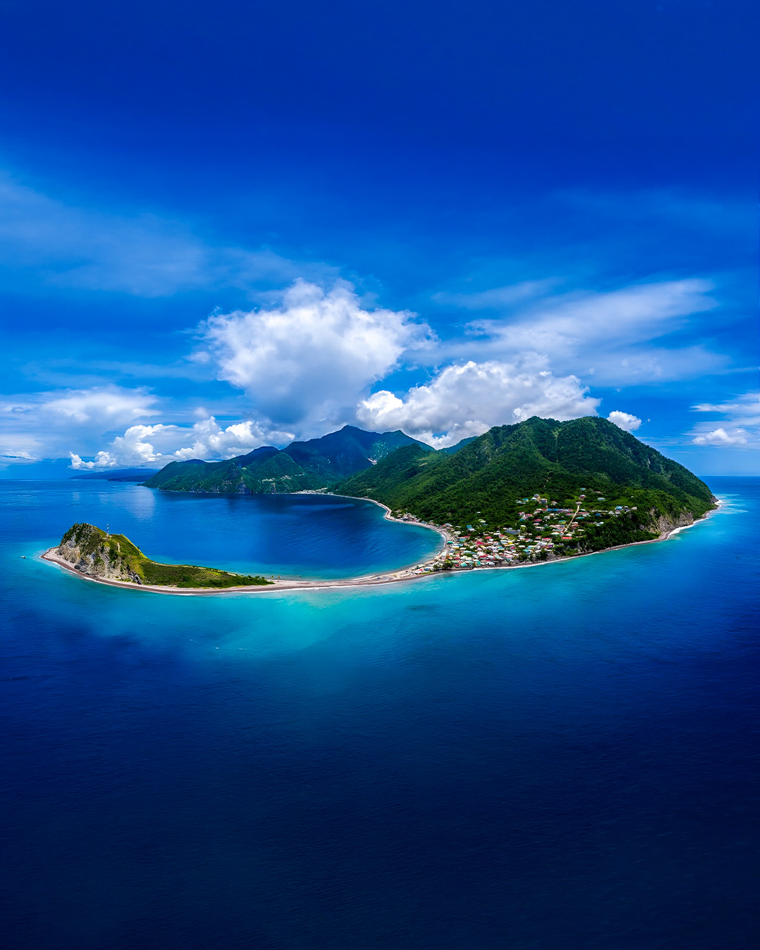 Scott's Head peninsula where the Caribbean meets the Atlantic